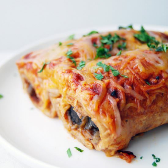 Black Bean & Sweet Potato Enchilada - Recipe photo by MegSalvia