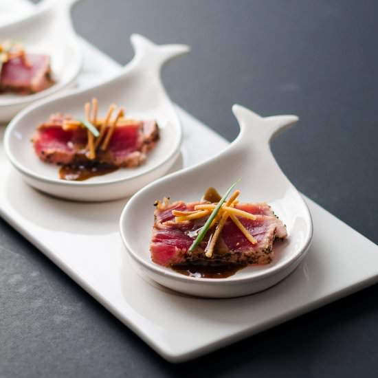 Tuna Steak with Brandy Sauce - Recipe photo by Charlene Chan