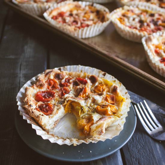 Grape Tomato Tarts - Recipe photo by Sweetphi