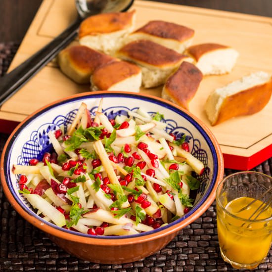 Purple Kohlrabi & Apple Slaw - Recipe photo by TarikaSingh