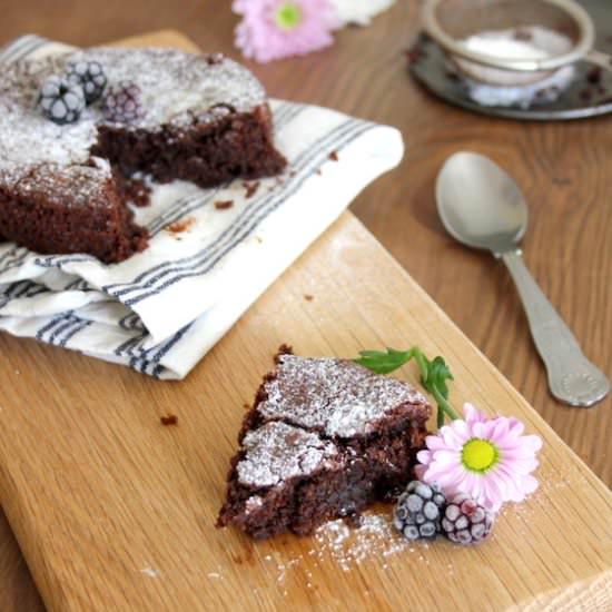 Almond Chocolate Fudge Cake - Recipe photo by The Cookie Fairy
