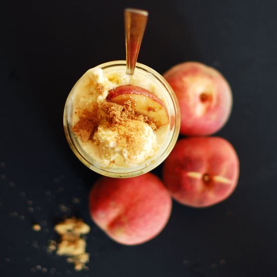 Bourbon Peaches & Vanilla Ice Cream - Recipe photo by WhipUntilFluffy