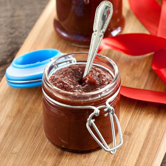 Roasted Strawberry Barbecue Sauce - Recipe photo by manusmenu