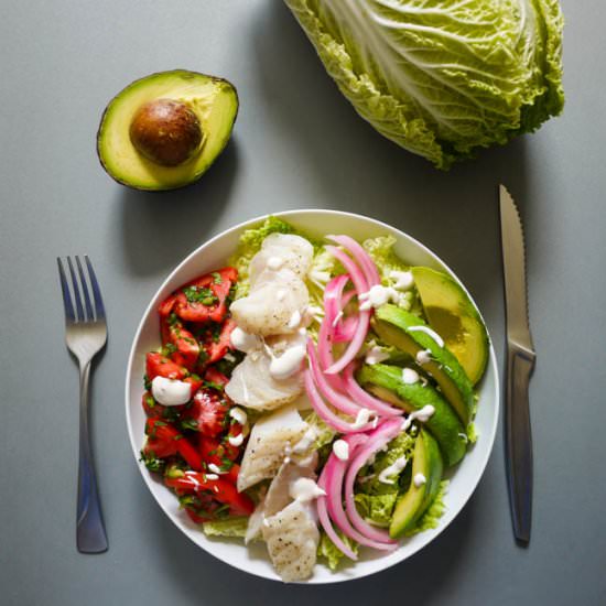 Baja Fish Taco Salad - Recipe photo by eatmorefoodproject