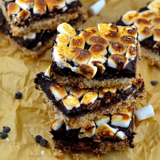 Gluten Free S'mores Bars - Recipe photo by joyofkosher