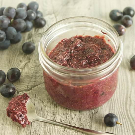 Coronation Grape Chia Jam - Recipe photo by JesseLWellness
