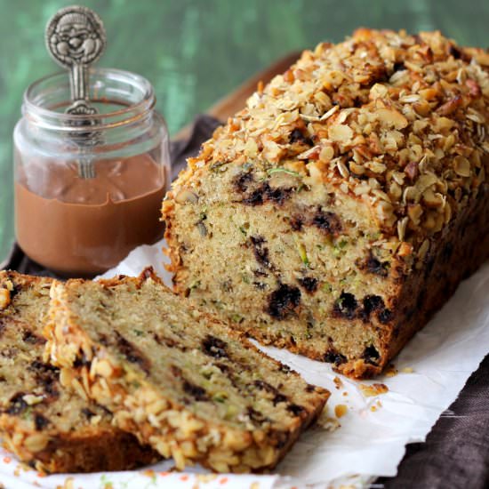 Chocolate Chip Zucchini Oat Bread - Recipe photo by easyfoodsmith