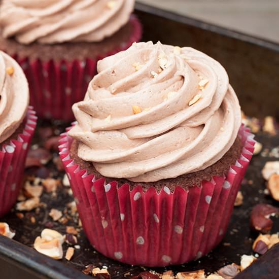 Nutella Cupcakes & Buttercream - Recipe photo by emmathompson