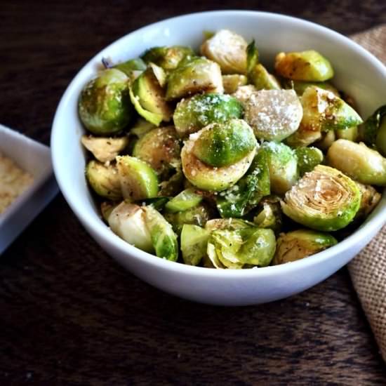 Brussels Sprouts Truffle and Parmesan - Recipe photo by windycitydinnerfairy