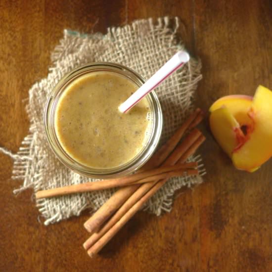Anti-Inflammatory Peach-Pie Smoothie - Recipe photo by Luv My Veggie Table