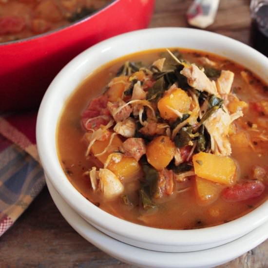 Chicken Stew w/Butternut Squash - Recipe photo by domesticateme