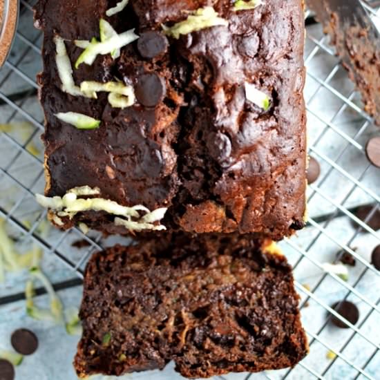 chocolate zucchini bread - Recipe photo by DIYfoodguy