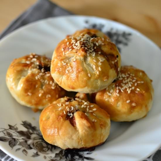 Roast Flaky Chicken buns - Recipe photo by throughthekitchendoor