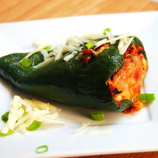 Chile Rellenos: Stuffed Poblanos - Recipe photo by theunmanlychef