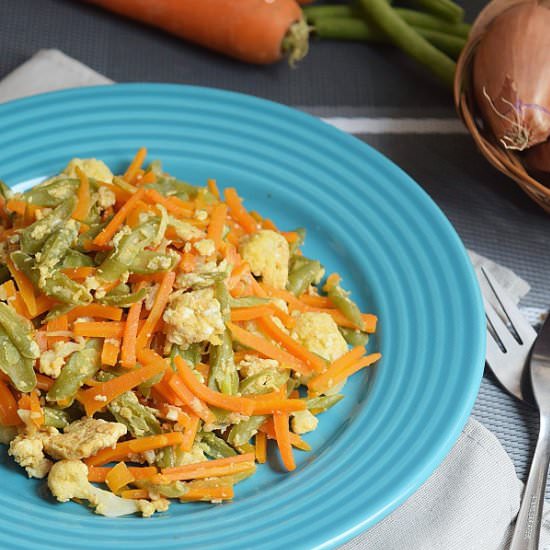 Stir Fry Veggies & Egg - Recipe photo by MamaAisyah