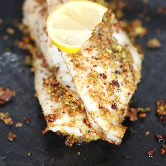 Hake with Pistachio - Recipe photo by T as Tasty
