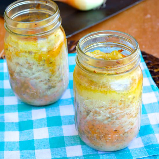 Mason Jar Breakfast Casserole - Recipe photo by plaidandpaleo