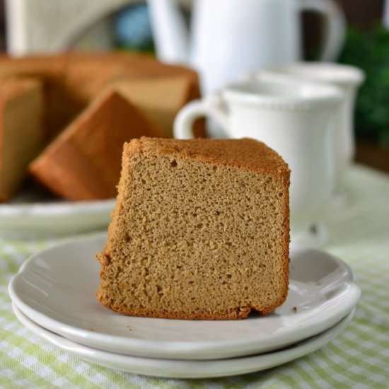 Palm Sugar Chiffon Cake - Recipe photo by throughthekitchendoor