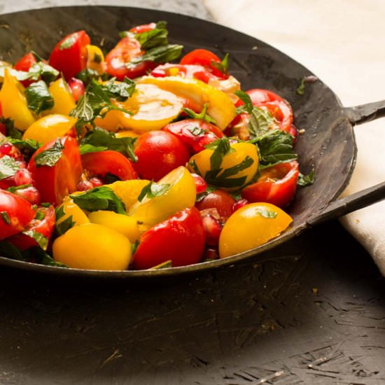 Tomato Salad with Lemons - Recipe photo by lunchforone
