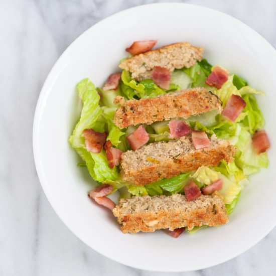Quinoa Pattie Salad - Recipe photo by petitepanini