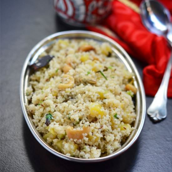 Samvat Pulao |Barnyard Millet Pulao - Recipe photo by Indian Khana