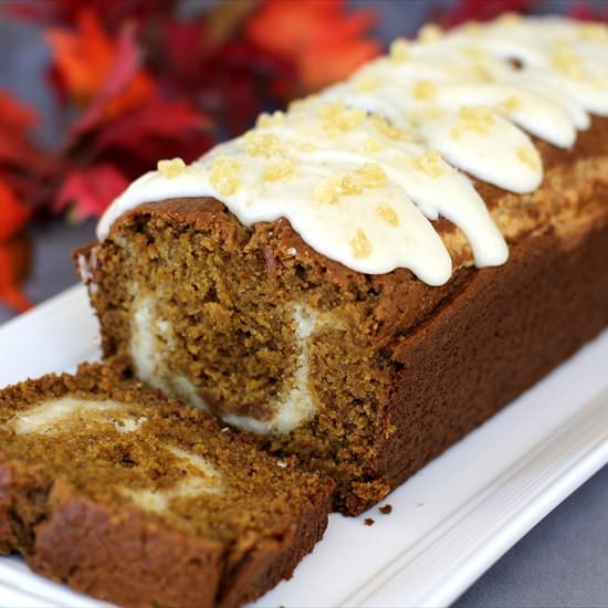 Pumpkin Cream Cheese Gingerbread - Recipe photo by JessicaLovesButter