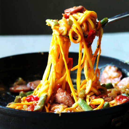 Zoodles with Cauliflower Rosé Sauce - Recipe photo by Cooks With Cocktails