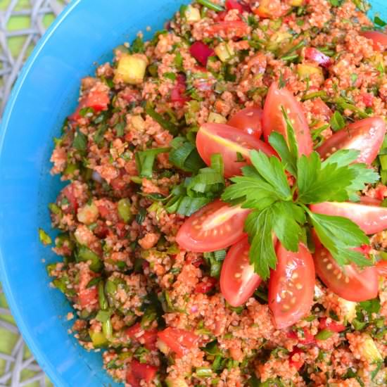 Kısır, a Turkish Bulgur Salad - Recipe photo by gingerlemonandspice