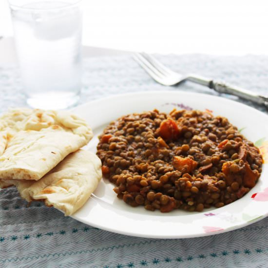 Curried Lentil & Sweet Potato Stew - Recipe photo by La Casa de Sweets