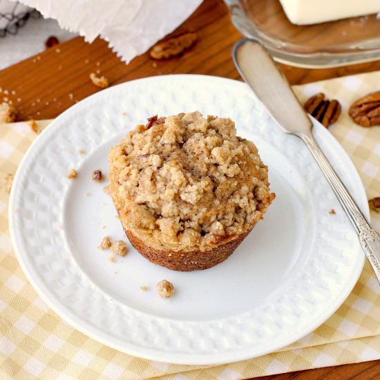Brown Butter Toasted Pecan Muffins - Recipe photo by thatssomegoodcookin
