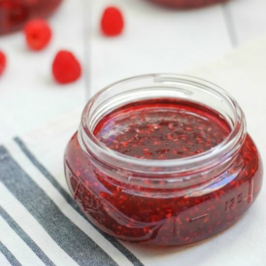 Homemade Raspberry Jam - Recipe photo by simplyhappenstance