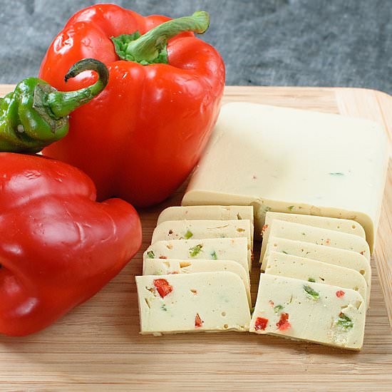Vegan Pepper Jack Cheese - Recipe photo by baked in