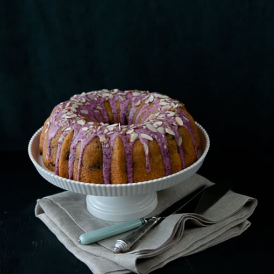 Blueberry Almond Cake - Recipe photo by hungryrabbitnyc