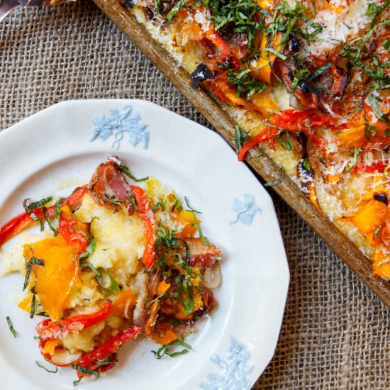 Polenta with Pancetta, Squash - Recipe photo by The Garum Factory