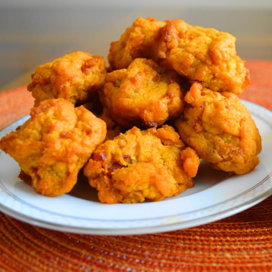 Sweet Potato Maple Bacon Fritters - Recipe photo by jeanieandluluskitchen
