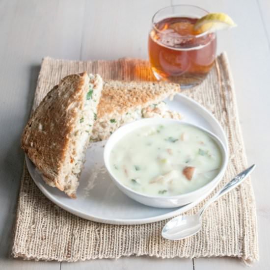 Soup and sandwich - Recipe photo by Sweetphi