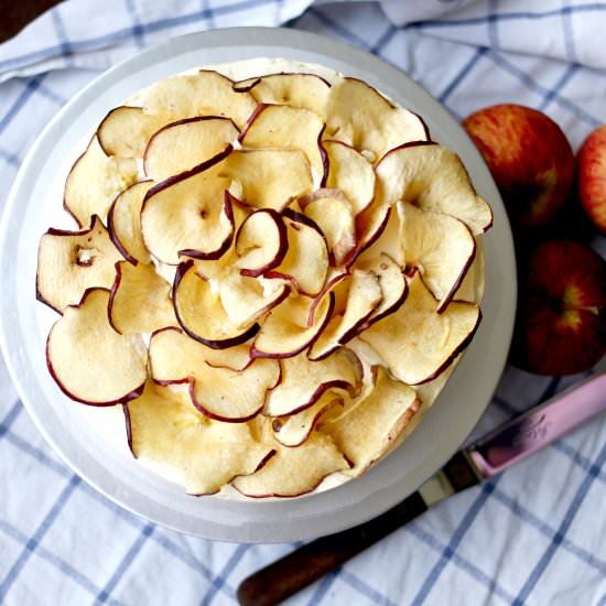 Apple cake with Rum Butter Cream - Recipe photo by incookiehaven