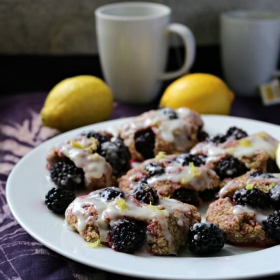 Blackberry Lemon Drop Biscuits - Recipe photo by Healthy World Cuisine