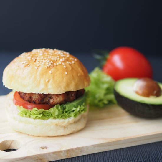 Healthy Chicken Burger - Recipe photo by Bake With Paws