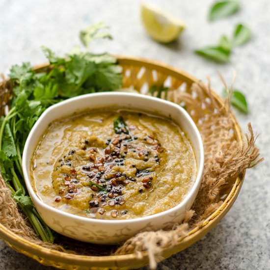 Dosakai/yellow cucumber chutney - Recipe photo by cubesnjuliennes
