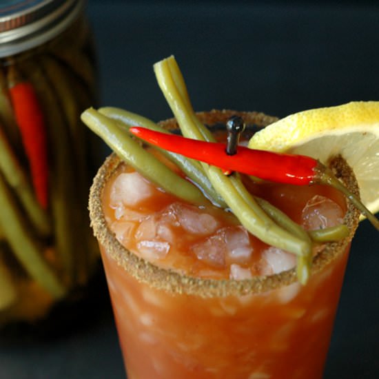 Bloody Mary Pickled Green Beans - Recipe photo by alocalchoice