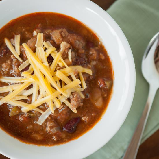 Game Day Beer Chili - Recipe photo by selfproclaimedfoodie
