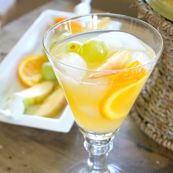 Non-Alcoholic White Sangria - Recipe photo by joyful scribblings