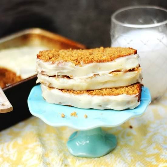 Peaches and Cream Carrot Bread - Recipe photo by Mighty Mrs