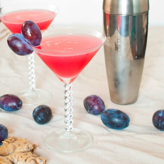 Plum Ginger Cocktail - Recipe photo by baked in
