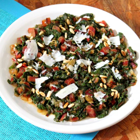GREEN LEAFY SWISS CHARD - Recipe photo by SizzlingPots