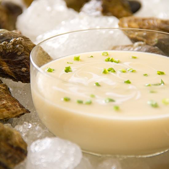 Potato Leek Soup (Vichyssoise) - Recipe photo by SippitySup
