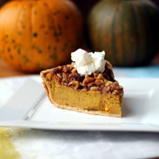 Thanksgiving pumpkin pie - Recipe photo by OnlyFromScratch