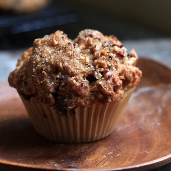 Chocolate Chunk Hazelnut Muffins - Recipe photo by chocolatechoufleur