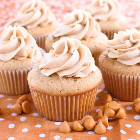 Double Butterscotch Cupcakes - Recipe photo by baked in